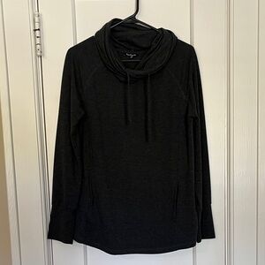 Pink Clover Charcoal Cowl Neck Long sleeve top size M